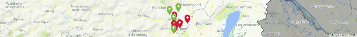 Kartenansicht für Apotheken-Notdienste in der Nähe von Eggendorf (Wiener Neustadt (Land), Niederösterreich)